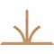 Ekena Millwork Richland Timber Gable Bracket, Western Red Cedar, 108"W x 72"H x 3 1/2"D x 5 1/2"F, 16/12 Pitch GBW108X72X0406RIC00SWR - alternate 1